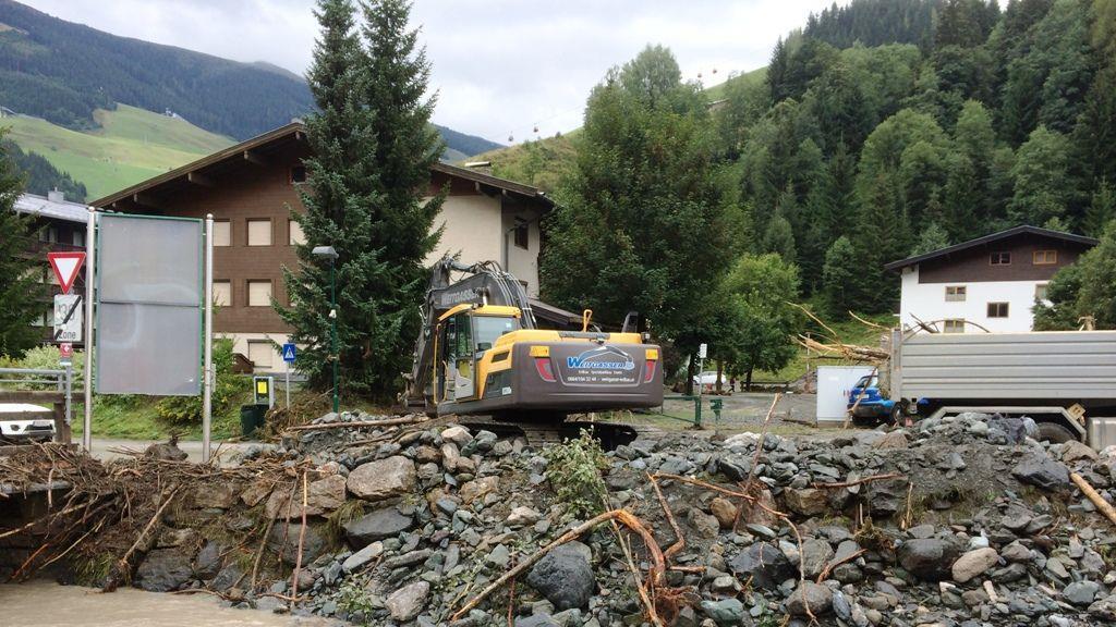 Schwere Unwetter: Aufräumarbeiten im Glemmtal III
