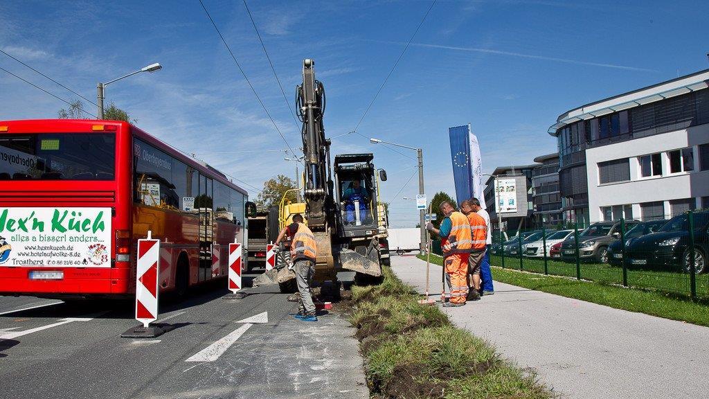 Bauarbeiten an der B155