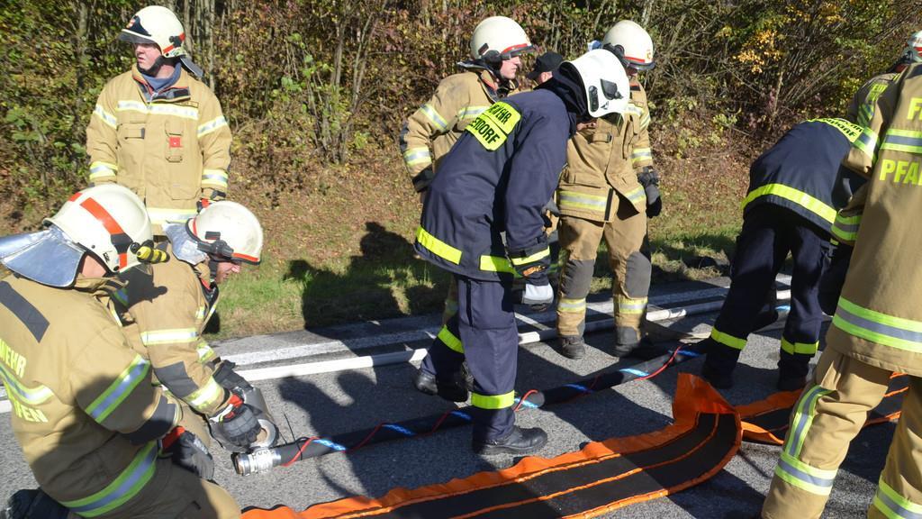Gefahrgutübung auf der Tauernautobahn II