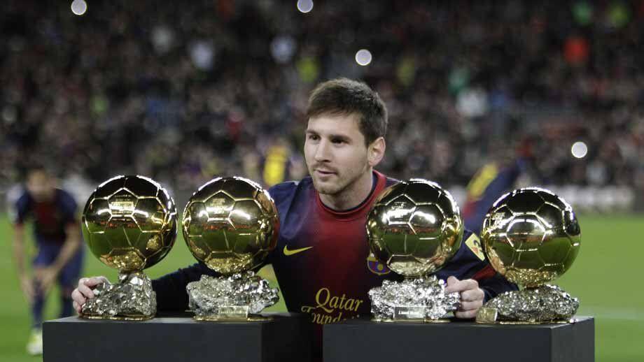 Viermal in Folge Weltfußballer des Jahres - Rekord für Lionel Messi.