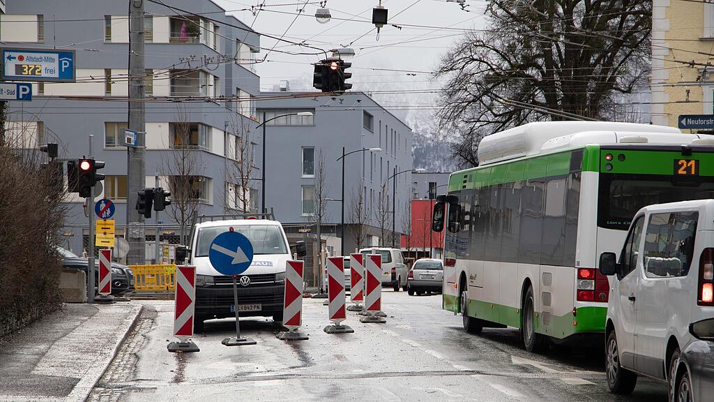 Bauarbeiten in der Neutorstraße