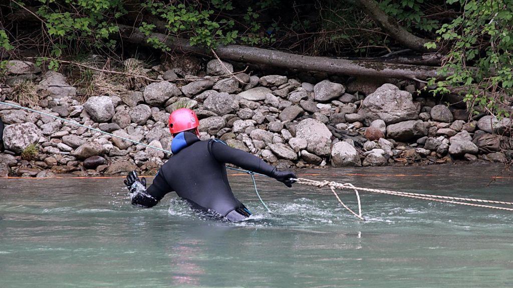 Übung der Wasserrettung