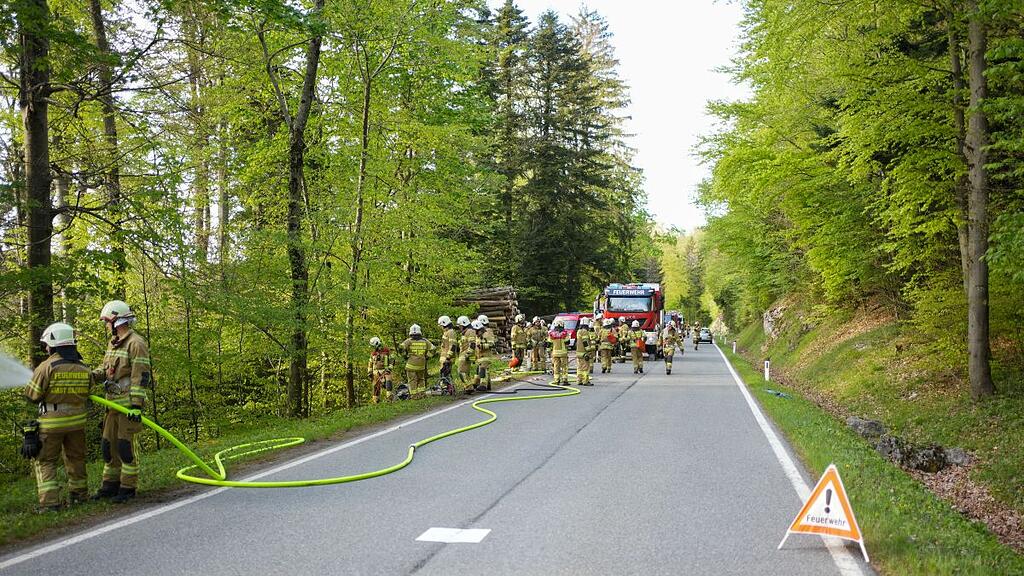 Feuerwehrübung in Guggenthal