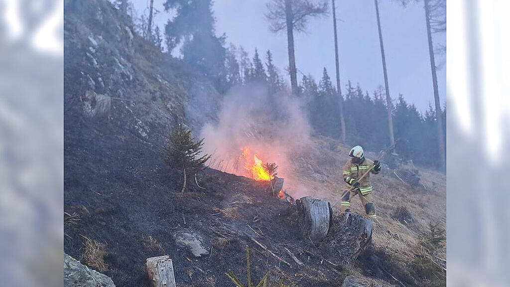 Waldbrand in Mariapfarr
