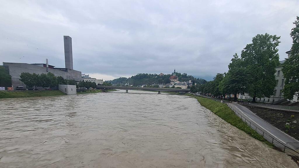 Hochwasser-Sperre Salzach