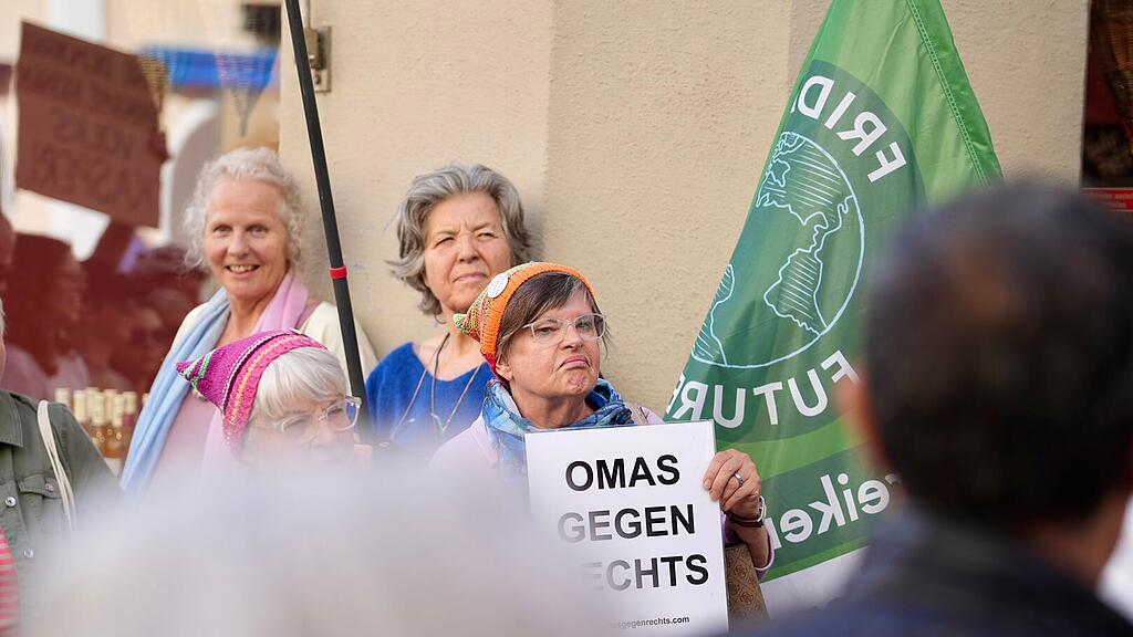 "Demo gegen rechts" in Salzburg