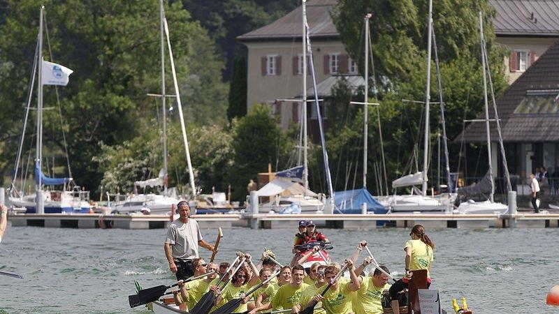 Drachenboot-Action am Mattsee