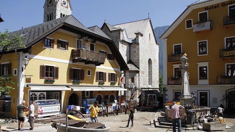 Mure verwüstet Hallstatt