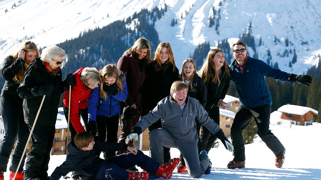 Holländische Königsfamilie in Lech am Arlberg