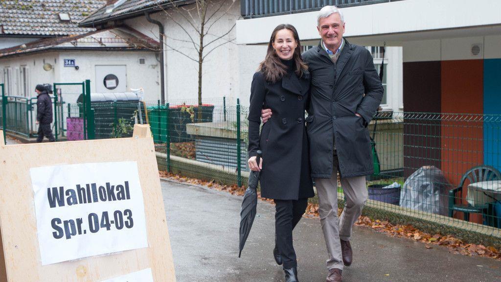 Harald Preuner bei der Stimmabgabe