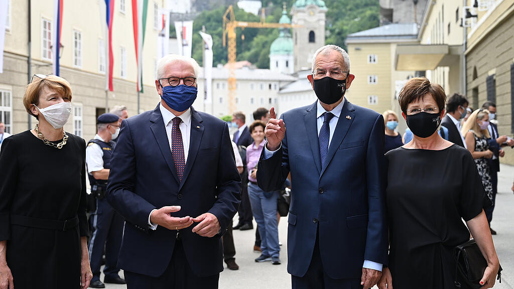 Festspiele, Van der Bellen, Rabl-Stadler, Crepaz