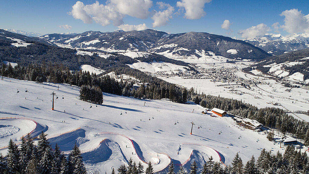 Radstadt-Altenmarkt: Ein kleines Skigebiet, das mit den großen offenbar gut mithalten kann.