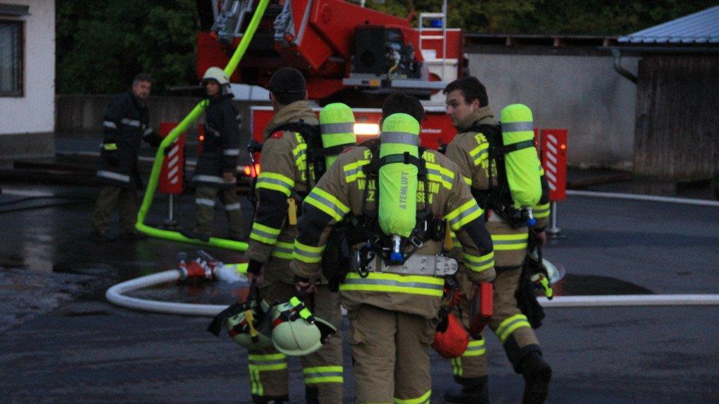 Blitzeinschlag im Sägewerk