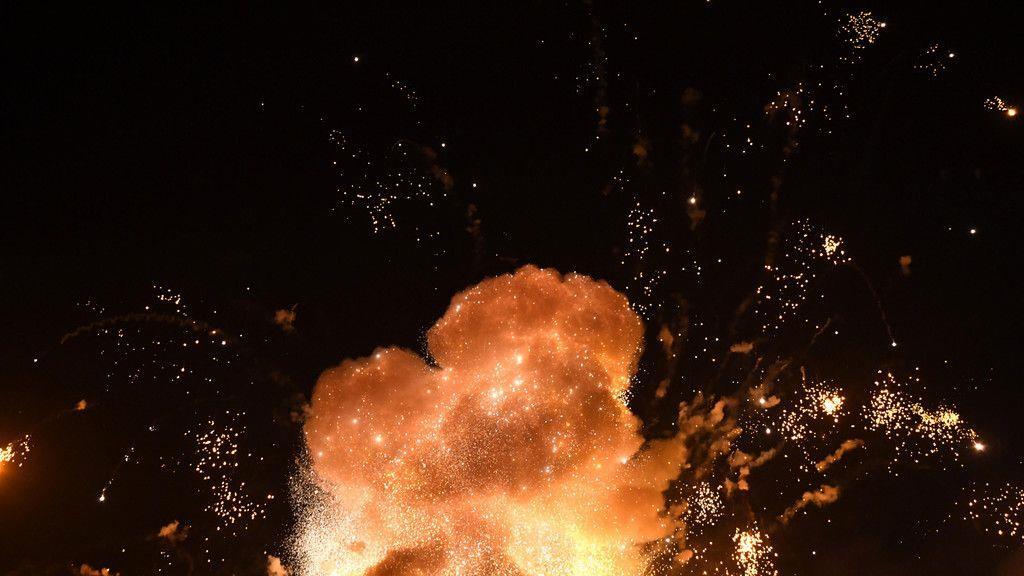 Bilder der Explosion
