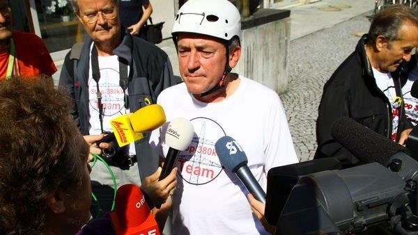 Bilder der Abseilaktion