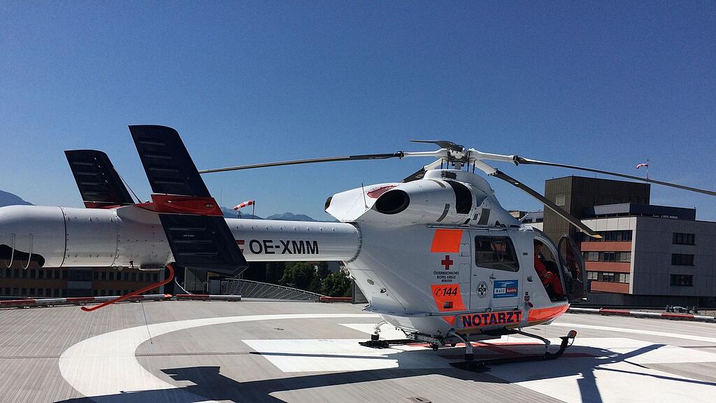 Das Baby wurde vom Notarzthubschrauber „Martin 1“ ins Krankenhaus eingeliefert.