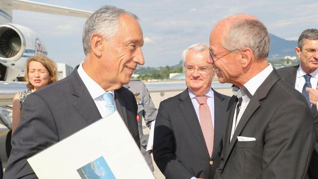 Portugiesischer Präsident in Salzburg empfangen