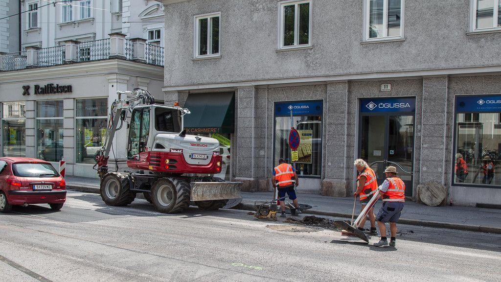 Letzte Arbeiten in der Schwarzstraße