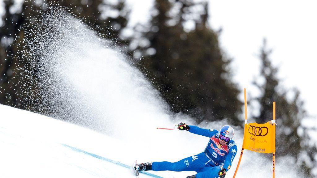 Abfahrtstraining in Kitzbühel