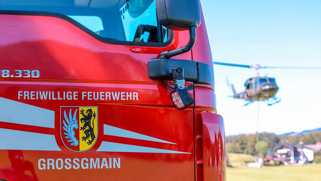 Waldbrandübung Großgmain