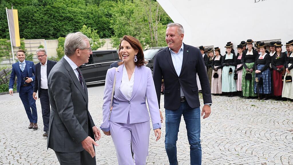 Landeshauptleutetreffen in Leogang: Ankunft