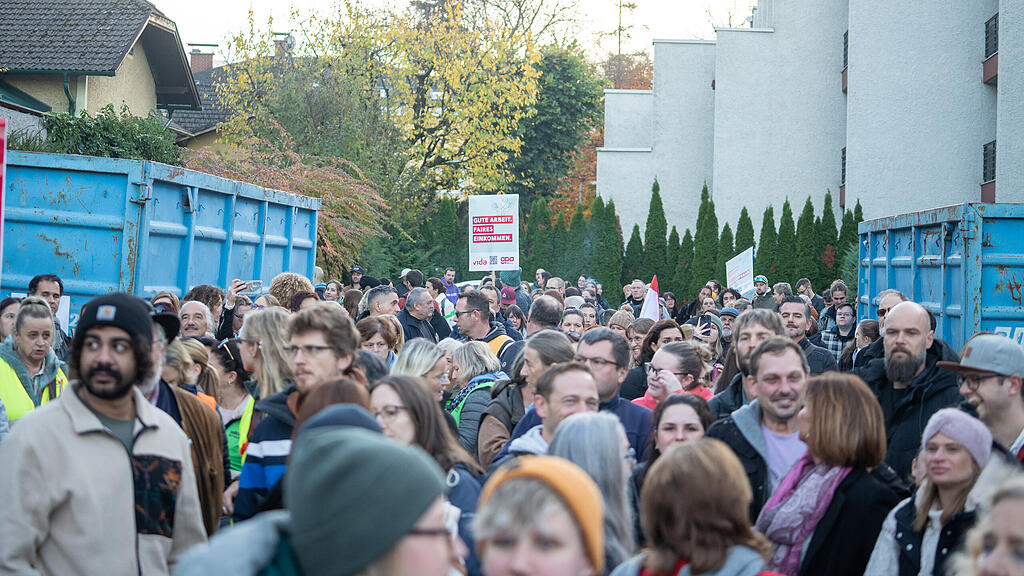 Pflege-Demo in Salzburg
