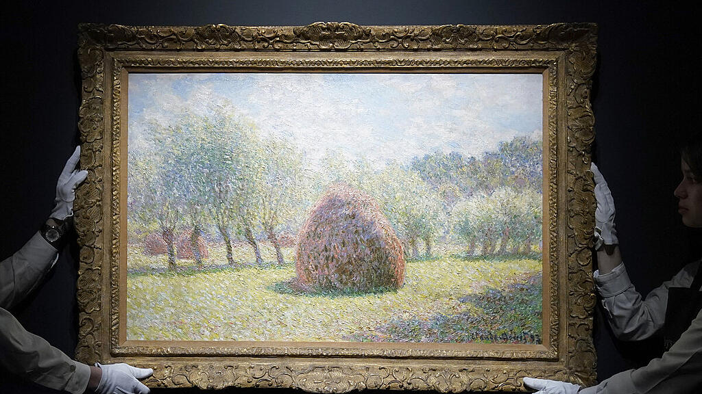 Monet malte "Heuhaufen in Giverny" 1983 in der Normandie