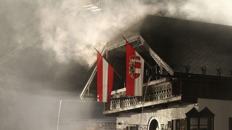 Dachstuhlbrand in Großgmain