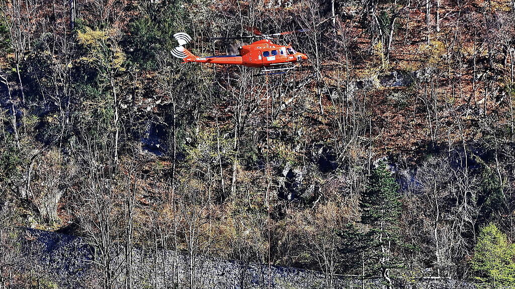 Hubschrauber am Kapuzinerberg