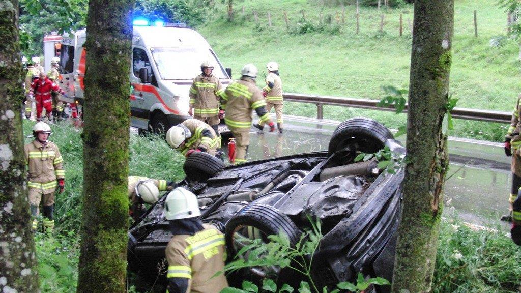 Pkw-Überschlag bei Lofer
