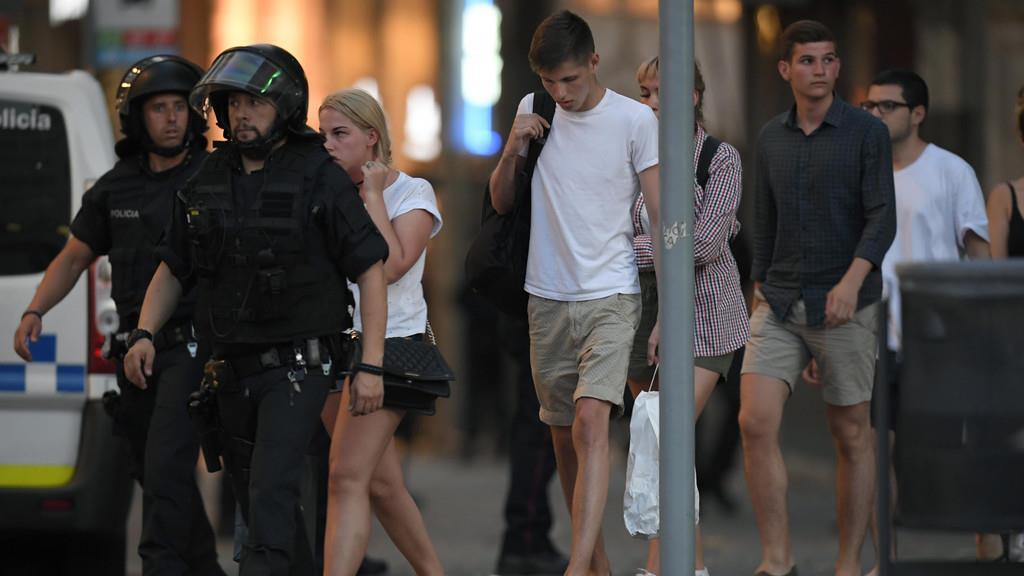 Terror in Barcelona: Bilder vom Abend