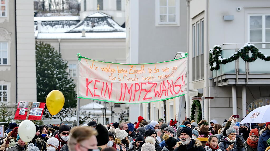 Corona-Demo in Salzburg