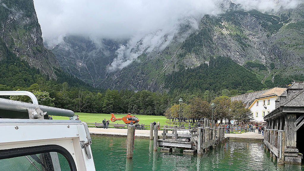 Rettungsaktion Königssee-Ufer