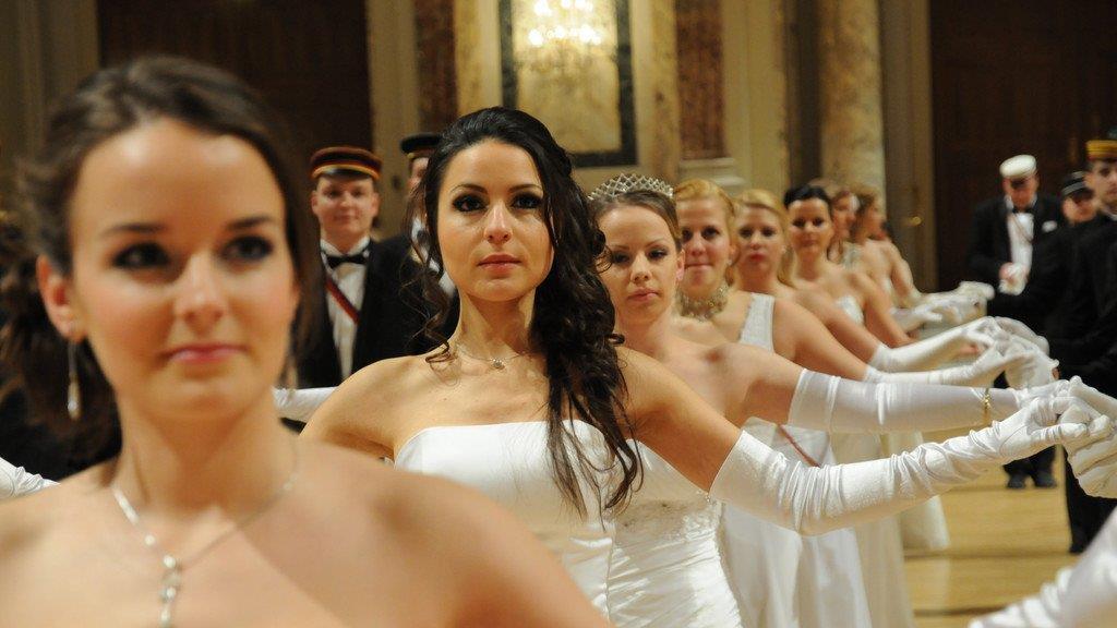 Beim Akademikerball 2014 in der Wiener Hofburg