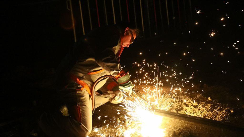 Gleisarbeiten im Flachgau