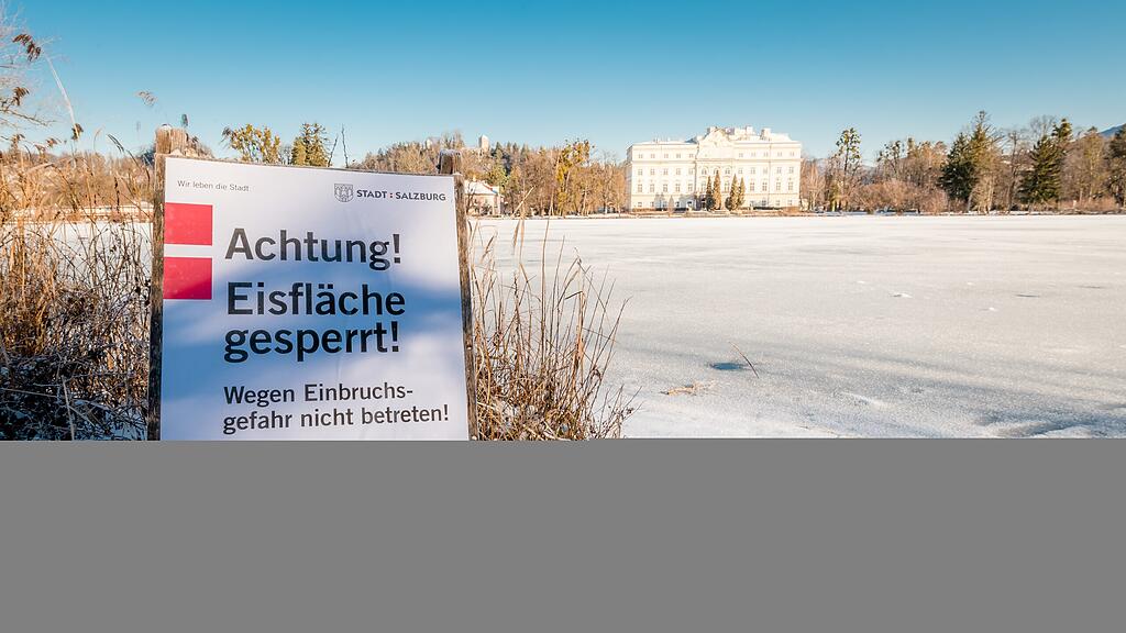 Eislaufen verboten