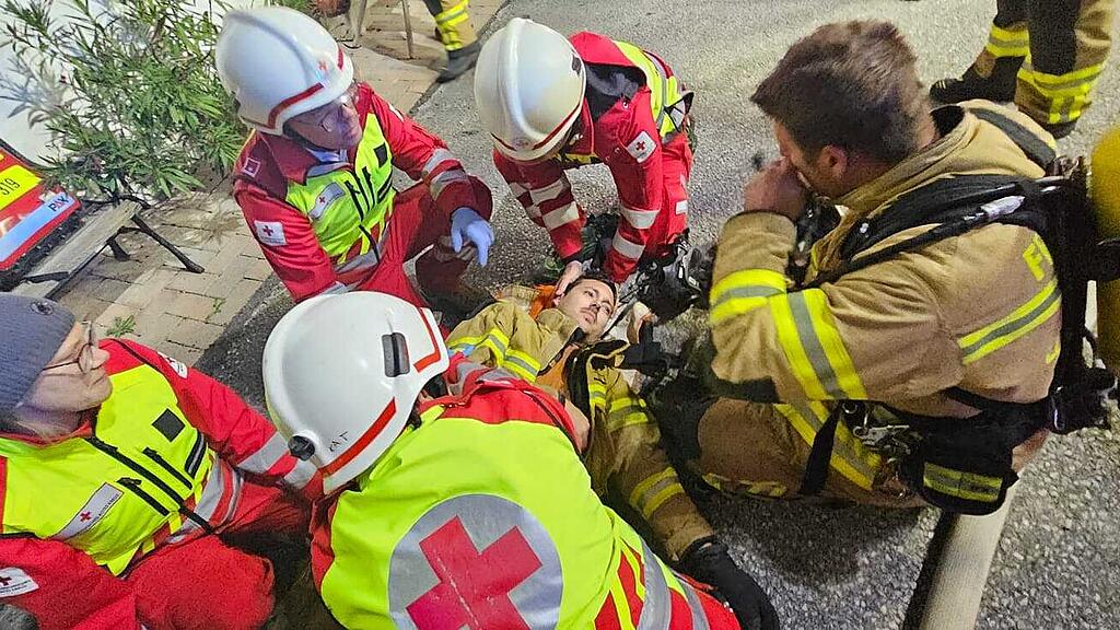Feuerwehrübung in Großgmain