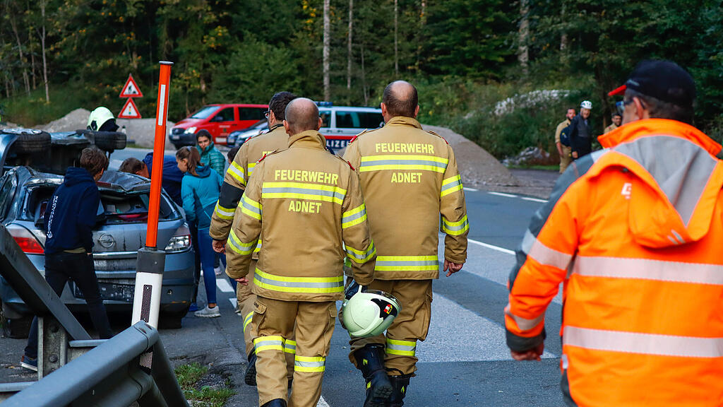 Simulierter Verkehrsunfall beim Wiestalstausee! 125 Jahre FW Tennengeau