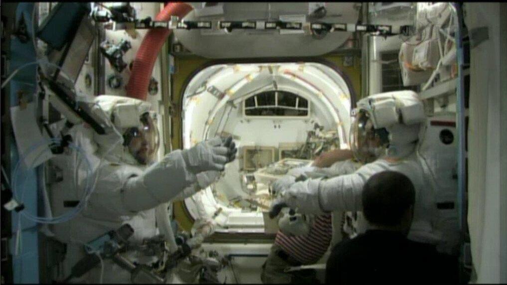 Astronaut Chris Hadfield auf der ISS