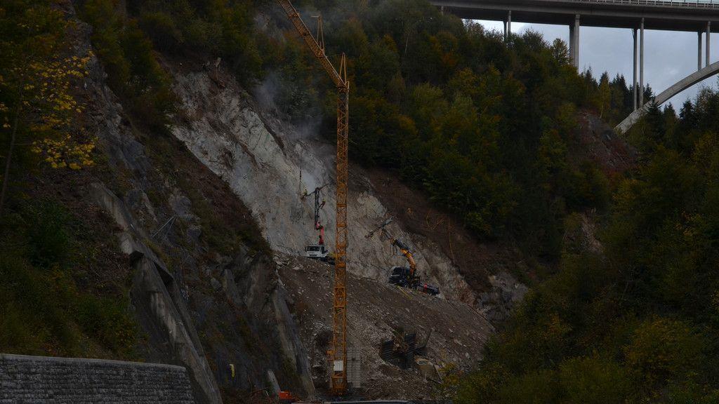 Felssturz auf der B99: Lokalaugenschein im Oktober