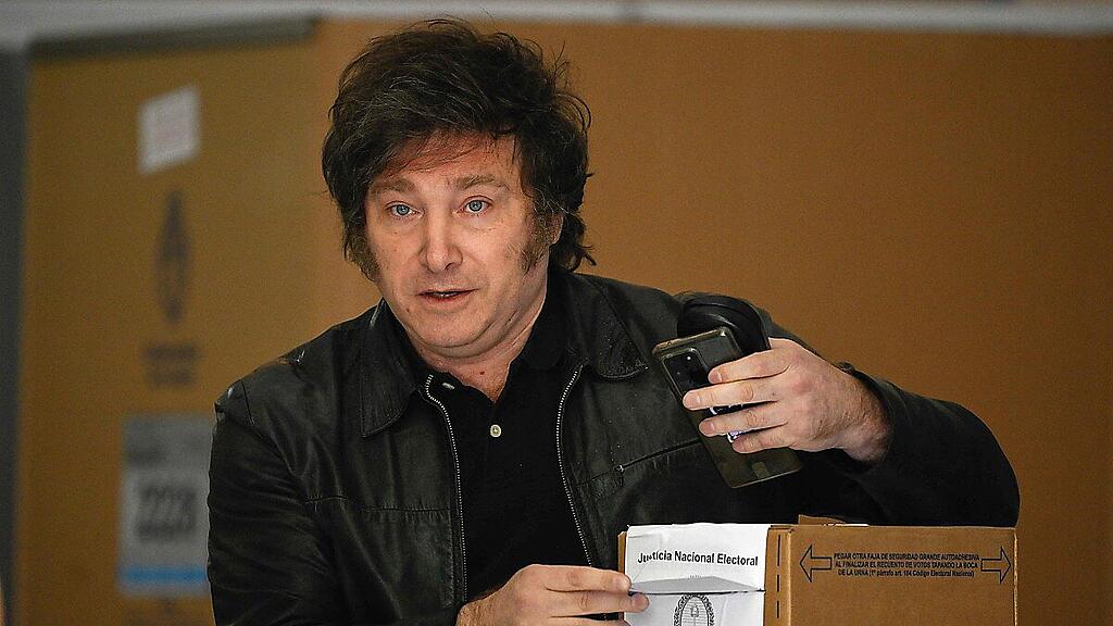 Javier Milei gilt als Sieger des Urnengangs