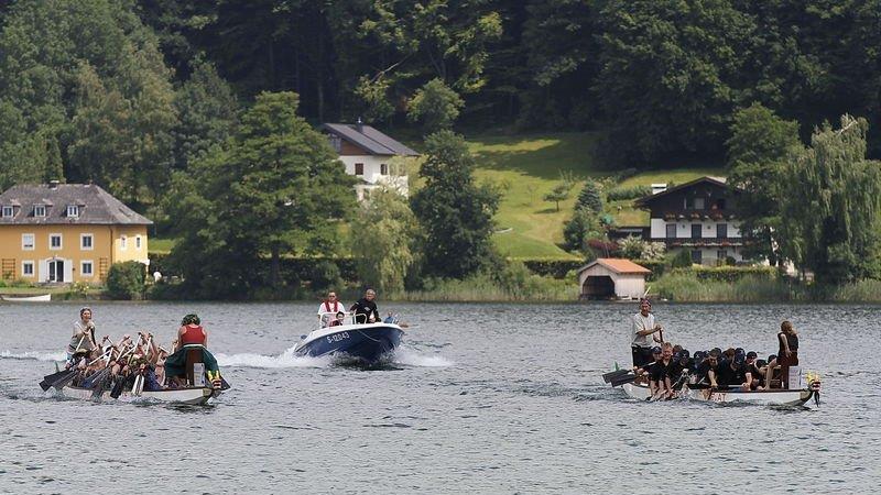 Drachenboot-Action am Mattsee