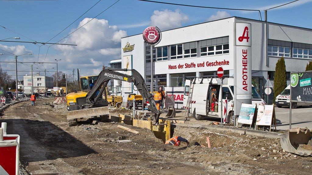 Baustelle auf Münchner Bundesstraße sorgt für Stau