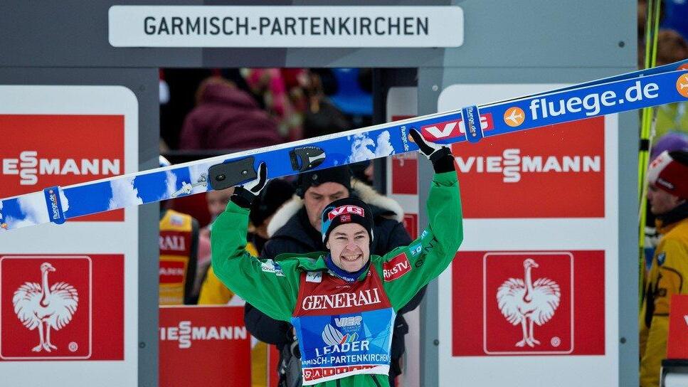 Vierschanzentournee: Jacobsen siegte auch in Garmisch vor Schlierenzauer