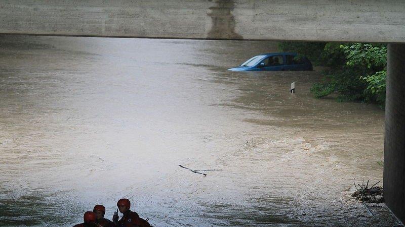 Hochwasser in Freilassing