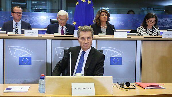 Oettinger bei Anhörung vor EU-Parlament