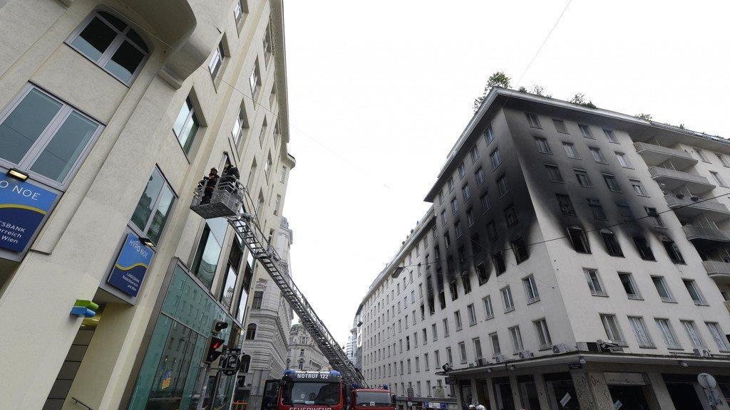 Brand in der Wiener Innenstadt