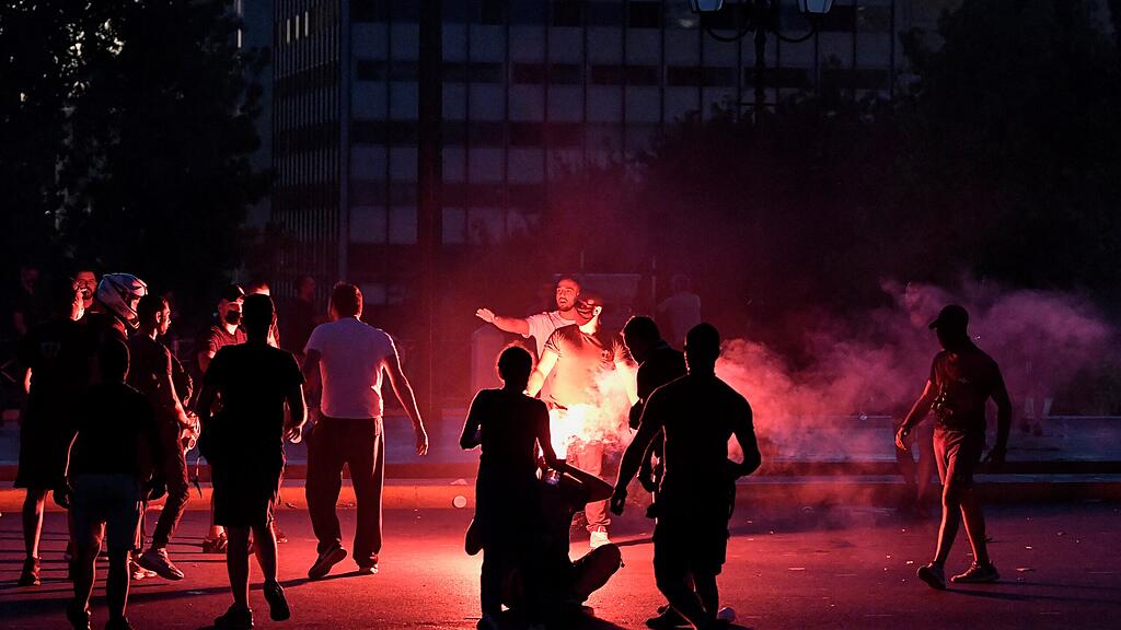 Demo Impfgegner Corona Griechenland
