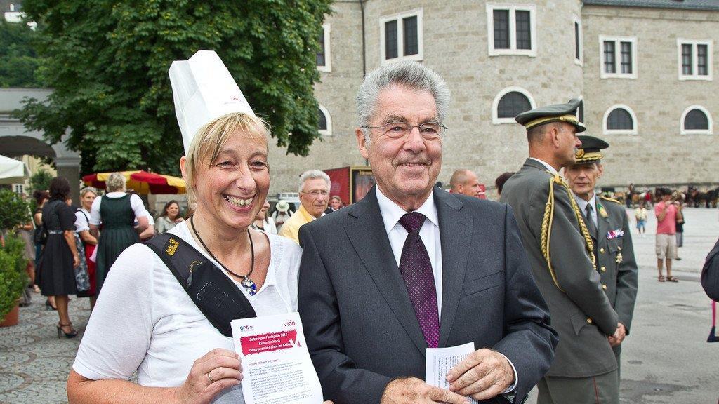 Gastronomen-Demo am Residenzplatz