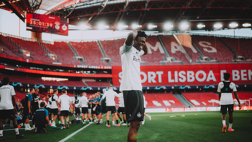Red Bull Salzburg, Benfica Lissabon, Training